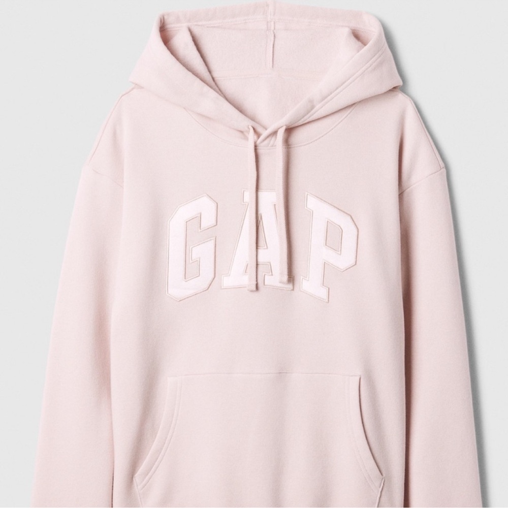 NWT GAP LOGO SWEATSHIRT COLOR DULL ROSE SATIN SIZE  X LARGE